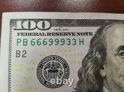 Série 2017 Un Billet De Cent Dollars Us 100 $ New York Pb 66699933 H