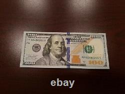 Série 2017a Us One Cent Dollar Bill Note 100 $ Atlanta Pf 00490300 G