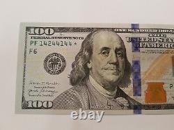 Série 2017a Us One Cent Dollar Bill Star Note 100 $ Atlanta Pf 14244144 (au)