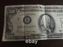 Série de billets de cent dollars américains de 1988, New York B 50714425 C.