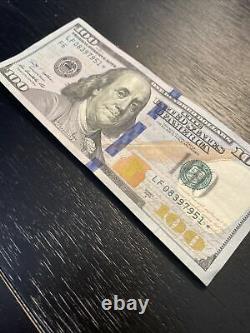 Très Rare 2009a $100 Un Cent Dollars Note Projet De Loi De Réserve Fédérale
