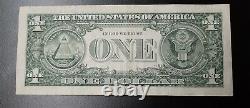 Un Dollar Bill Star Note 2013 B07245040 F. W. Duplicate Numéro De Série Erreur