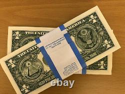 Une Pile De 2013 One Dollar $1 Bep Pack De Brick Avec Trois Bills Star
