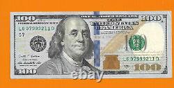 Unique 2009a Star Note 100 $ Un Cent Dollar Bill 3-9's & 1 Paire 11